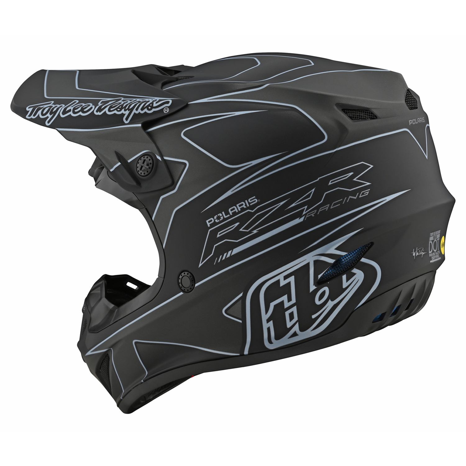 Troy Lee Designs RZR SE4 Polyacrylite Helmet with MIPS Polaris RZR