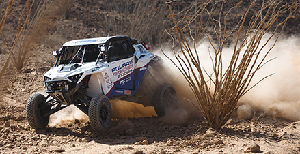 Studio shoot of the RZR vehicle for the 2021 Dakar Rally