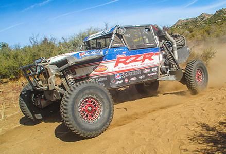 RZR factory team on the Baja 1000 race field