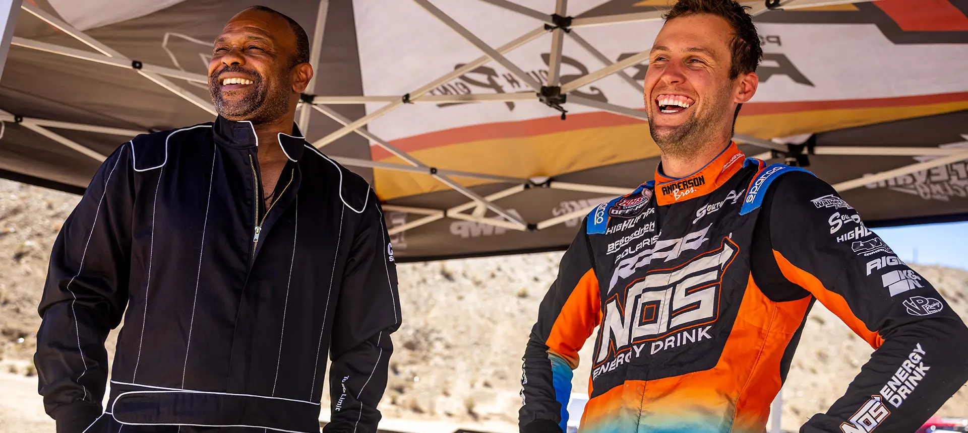 RJ Anderson and a friend smiling
