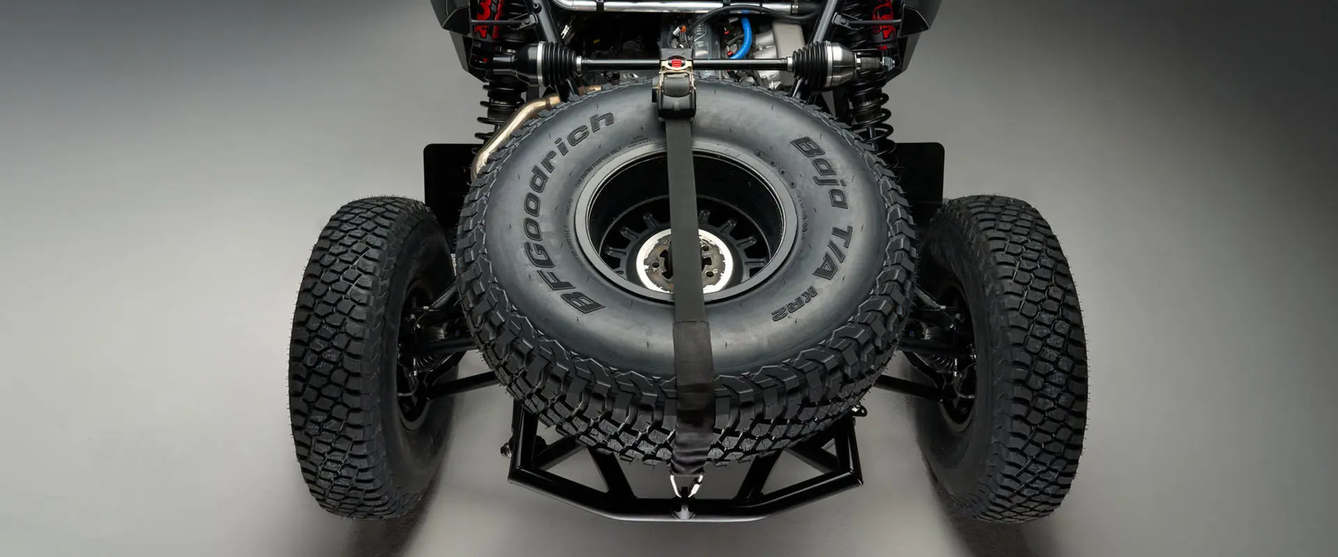 Top view of the Polaris RZR Pro R Factory Edition spare tire.