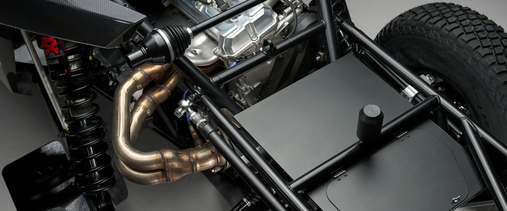 Inside of the Polaris RZR Pro R Factory Edition packaging showing its streamlined and lightweight design.