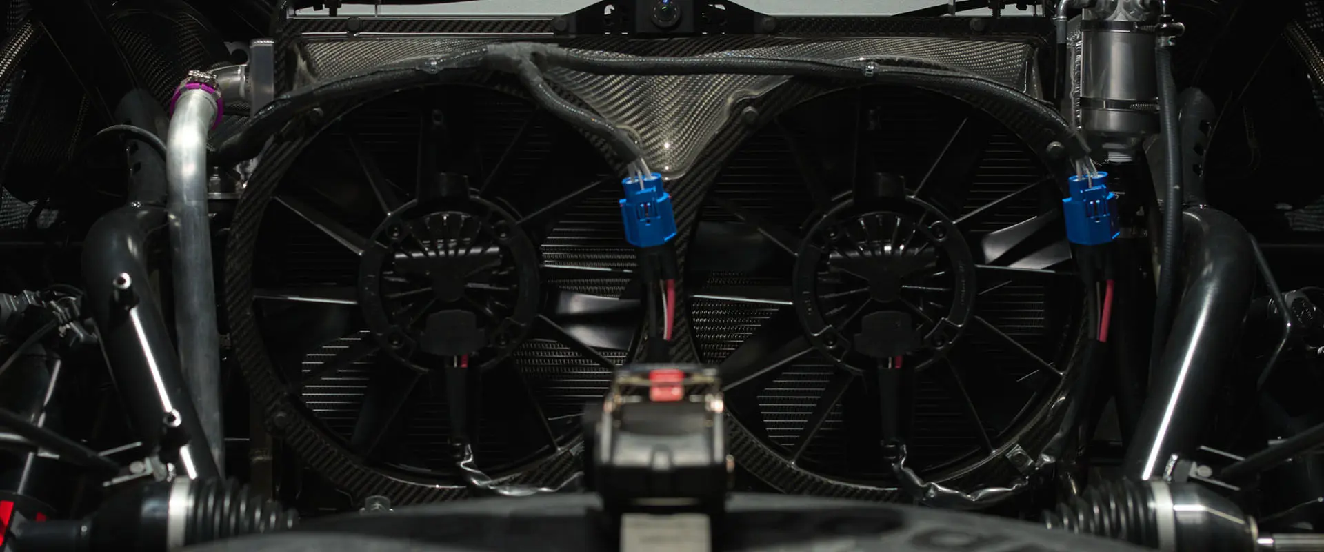 Detailed view of the Polaris RZR Pro R Factory Edition fans.