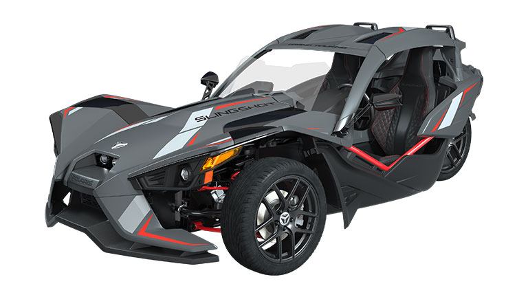 2018 Slingshot Grand Touring LE Matte Cloud Gray & Indy Red