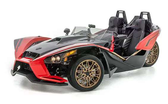 vue avant d’un Polaris Slingshot Signature LE