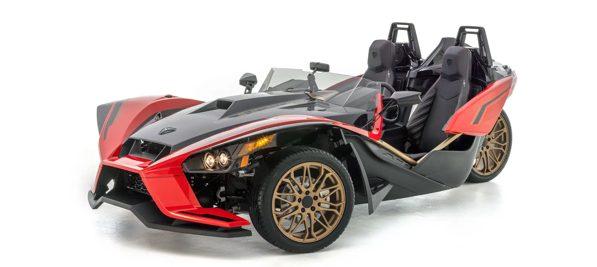vue avant d’un Polaris Slingshot Signature LE