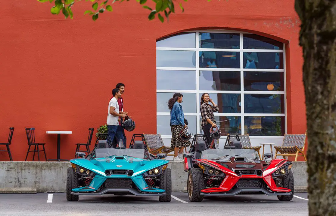 vue avant de deux Polaris Slingshot Signature LE
