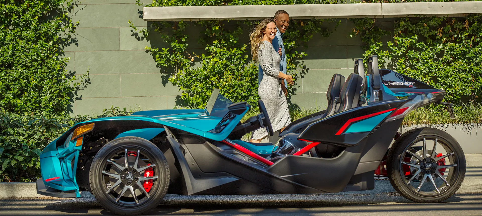 Polaris Slingshot parked on the street