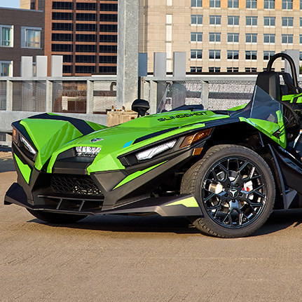 Polaris slingshot green top