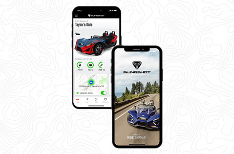 Slingshot RIDE COMMAND mobile app.