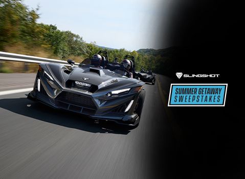 Slingshot Summer Getaway Sweepstakes logo.