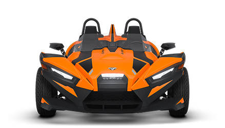 Frontend view of a 2026 Polaris Slingshot SL three-wheel roadster.