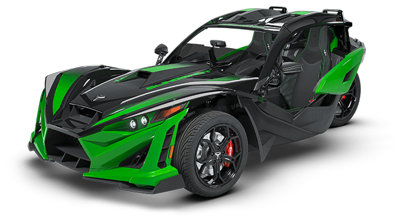 Slingshot Grand Touring Viper Black with Green Venom