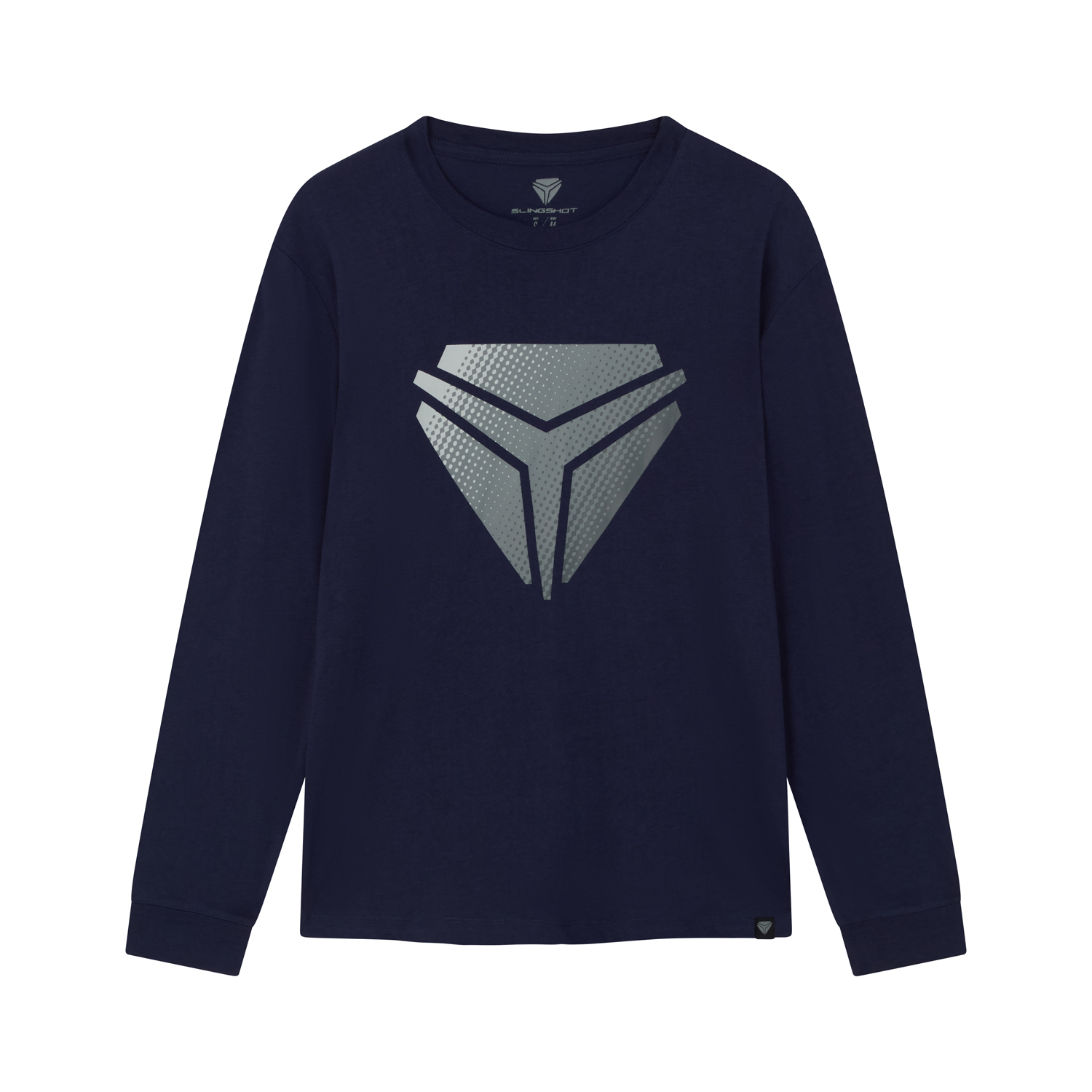 Unisex Long Sleeve Crew T-Shirt, Navy | Polaris Slingshot