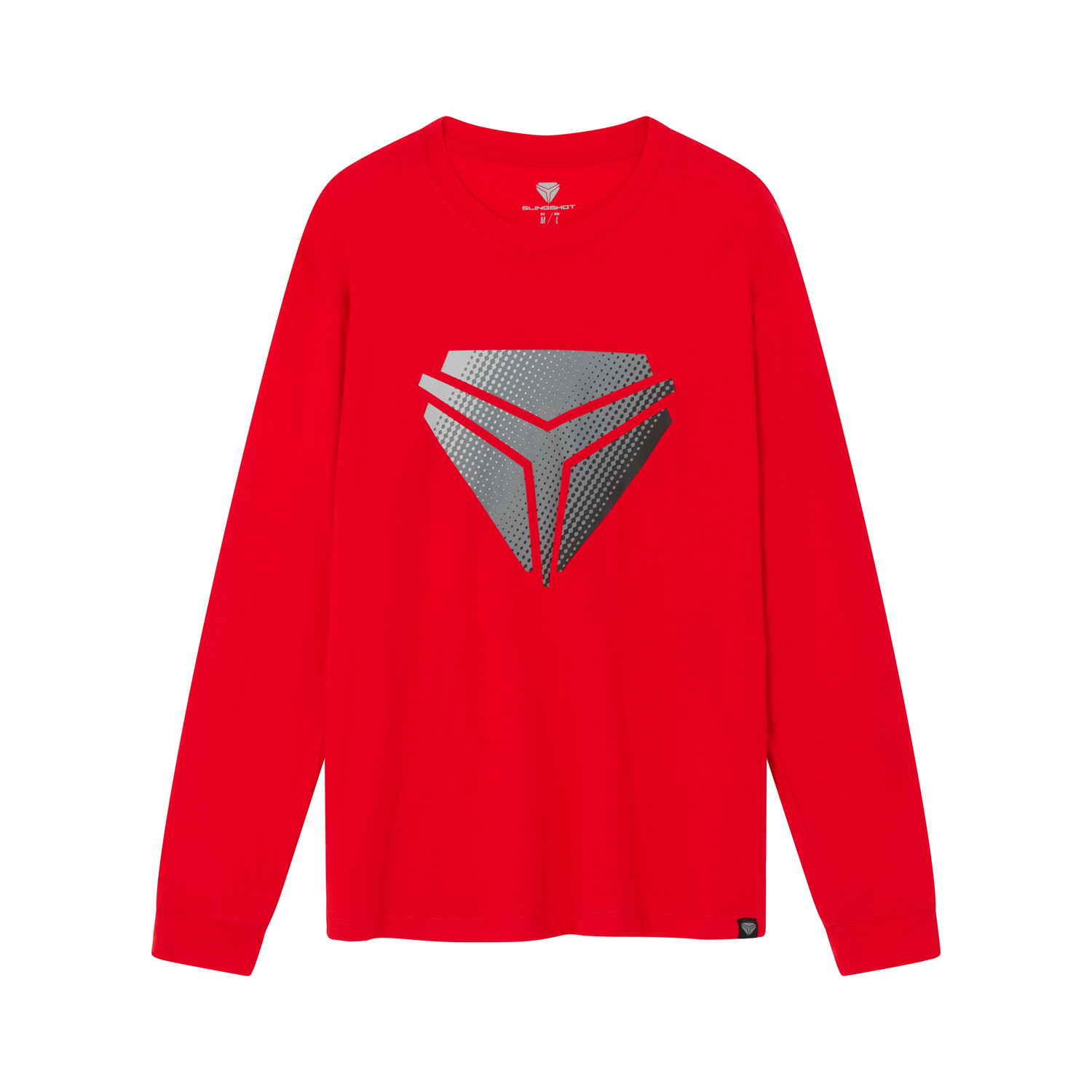 Unisex Long Sleeve Crew T-Shirt, Red | Polaris Slingshot