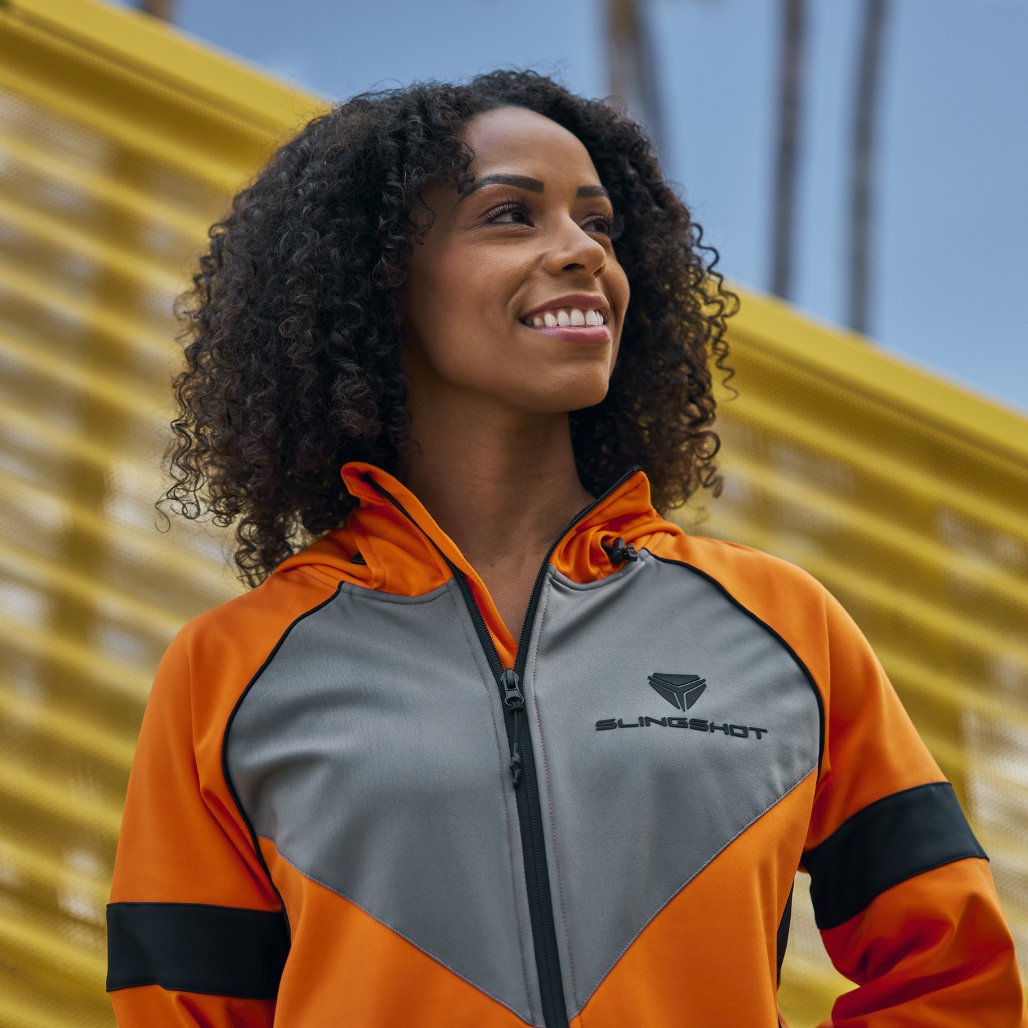 Unisex Performance Hoodie, Orange | Polaris Slingshot