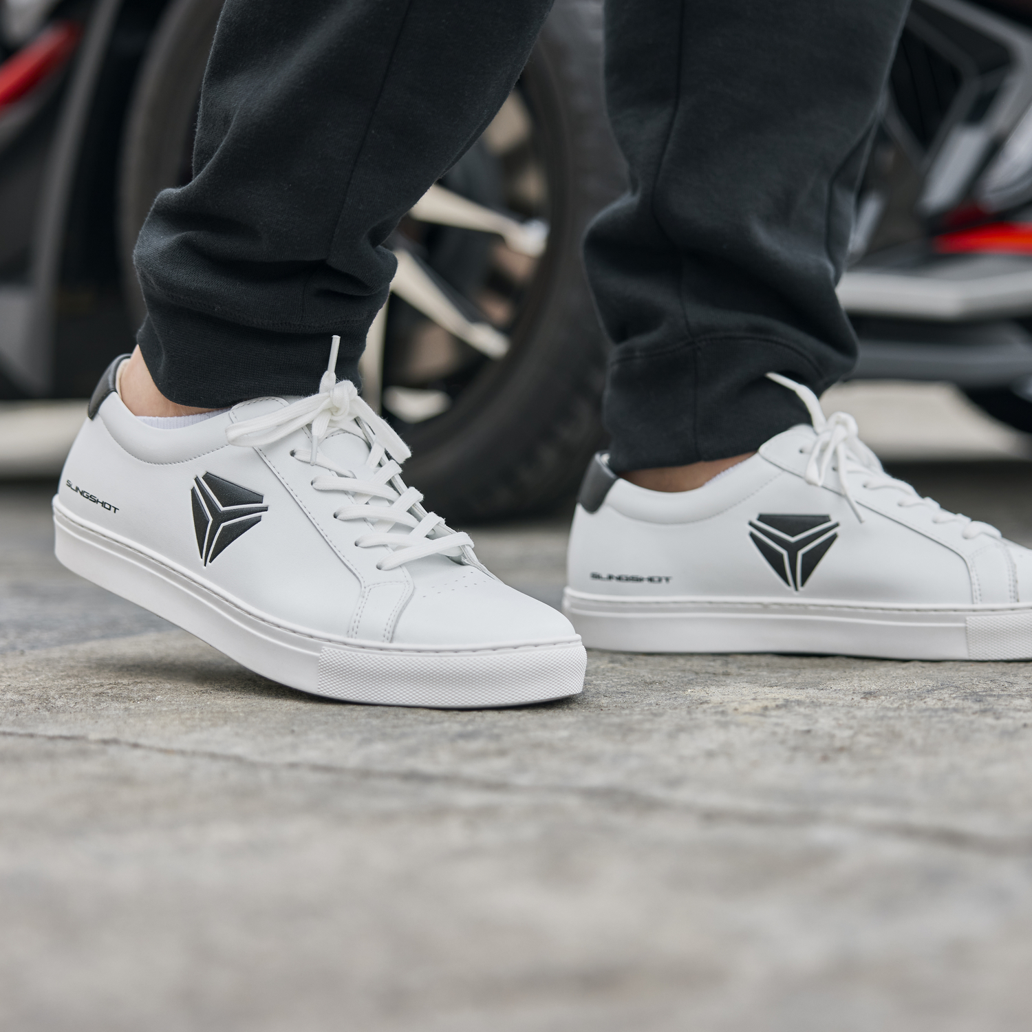 Men's Logo Sneakers, White | Polaris Slingshot EN-CA