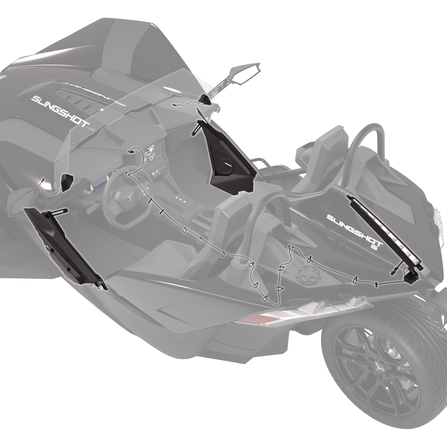 ロックフォード 200W Audio Kit by Rockford Fosgate® | Polaris Slingshot