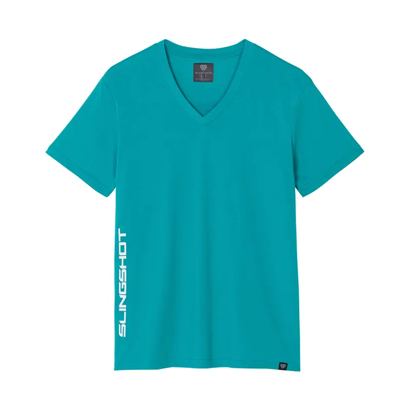 turquoise v neck t shirt