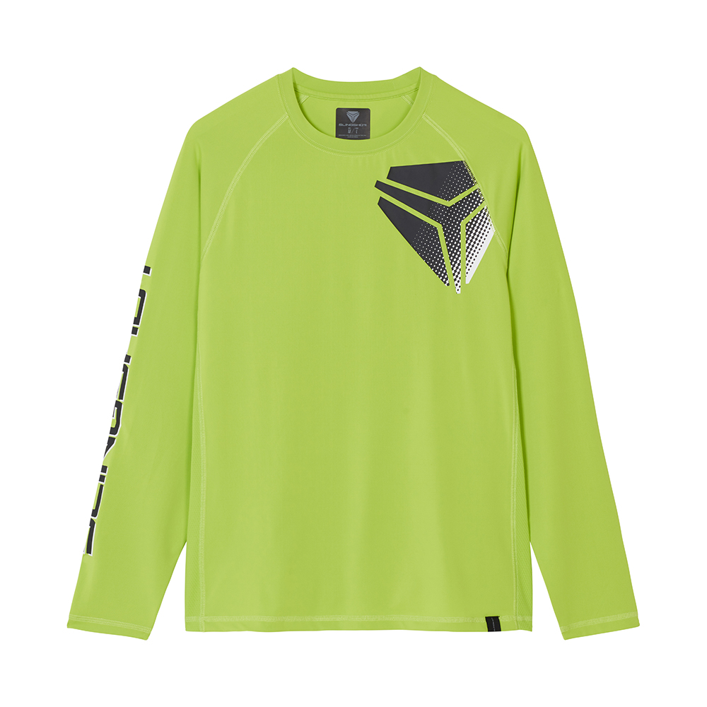 Unisex Long Sleeve Performance Shirt, Lime