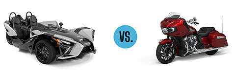 Comparing 3 wheel motorcycles to two wheel motorcycles. 