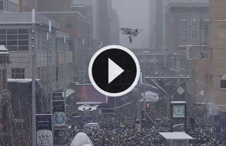 Levi LaVallee's Bold North UpsideDowntown Jump