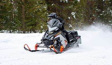 Riding in the snow with INDY ADVENTURE