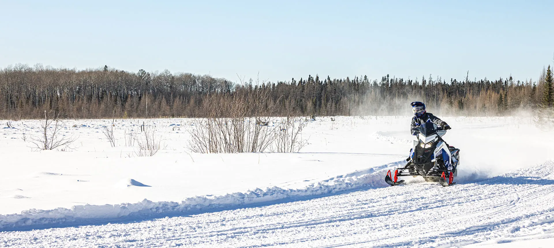 trail riding performance on a polaris switchback xc snowmobile