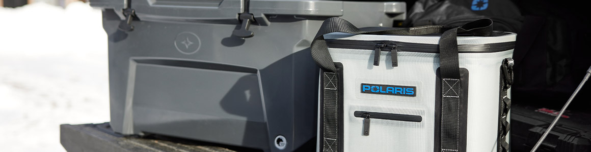 Close view at two Polaris Northstar Coolers
