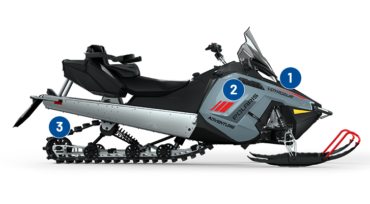 2024 Polaris 550 Voyageur Adventure Snowmobiles