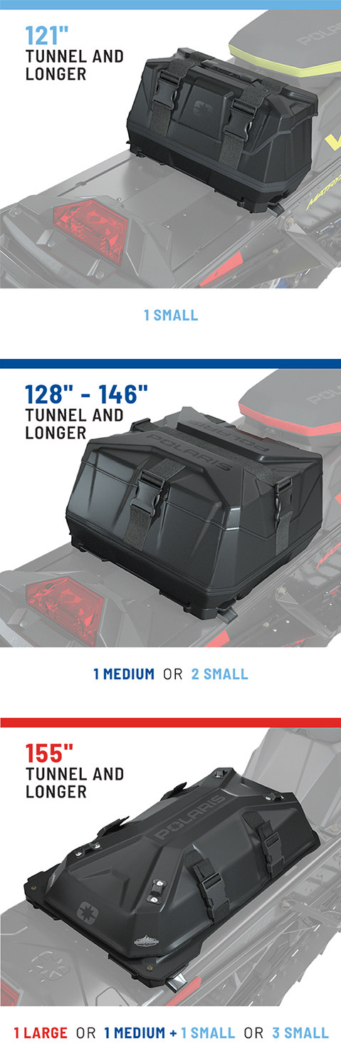 Lock and Ride Flex by Polaris - storage and passenger seating