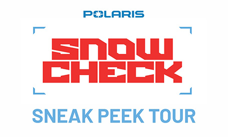 Polaris SnowCheck Sneak Peek Tour logo.