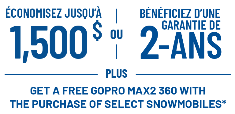 Save Up to $1,500 or Receive a 2-Year Warranty on select snowmobiles. Offers Ends 10/31.