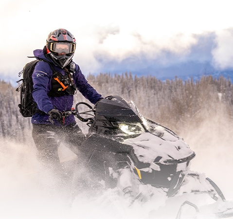 Explore the 2027 RMK SPS snowmobile.