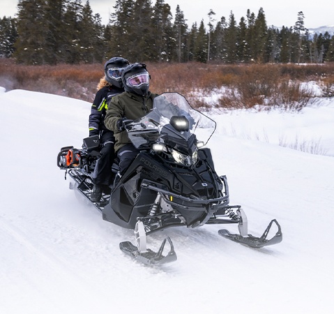 Explore the 2027 TITAN Adventure snowmobile.