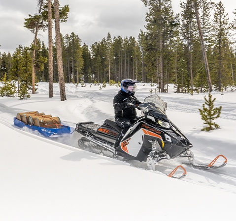Explore the 2027 TITAN SP snowmobile.