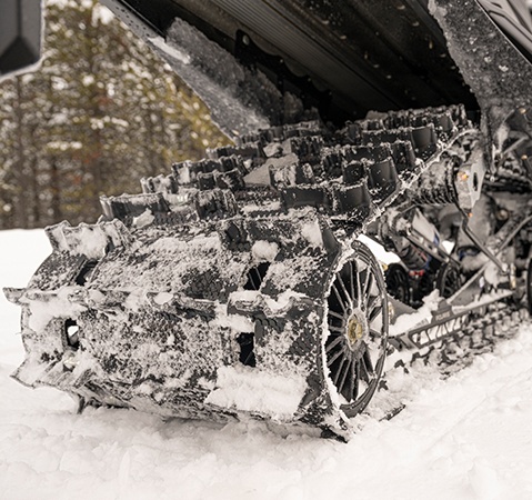 1.25-inch Ripsaw II track on a 2027 Polaris INDY SP trail sled.