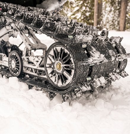 1.352 Cobra track on a 2027 Polaris Switchback XC crossover snowmobile.