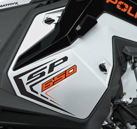 650 Patriot engine cover on the 2027 Polaris Voyageur SP 146 sport utility snowmobile.