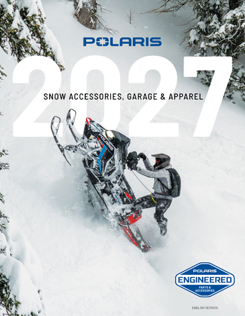 2027 Polaris Snowmobiles Accessories and Apparel Catalog.