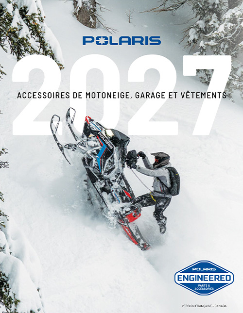 2027 Polaris Snowmobiles Accessories and Apparel Catalog.