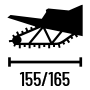 155-inch & 165-inch track length options.