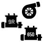 Options de moteurs Patriot Boost et Patriot 9R.