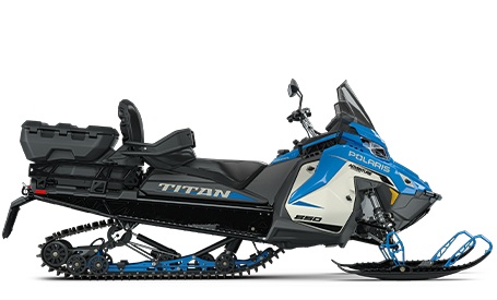 View Polaris TITAN Adventure Ultimate widetrack snowmobiles.