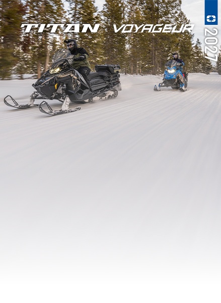 Play 2027 Polaris TITAN & Voyageur Snowmobiles video.