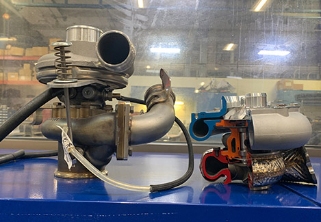 Detailed view at some of the Medusa Project machinery