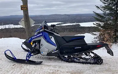 landscape with a Snowmobile