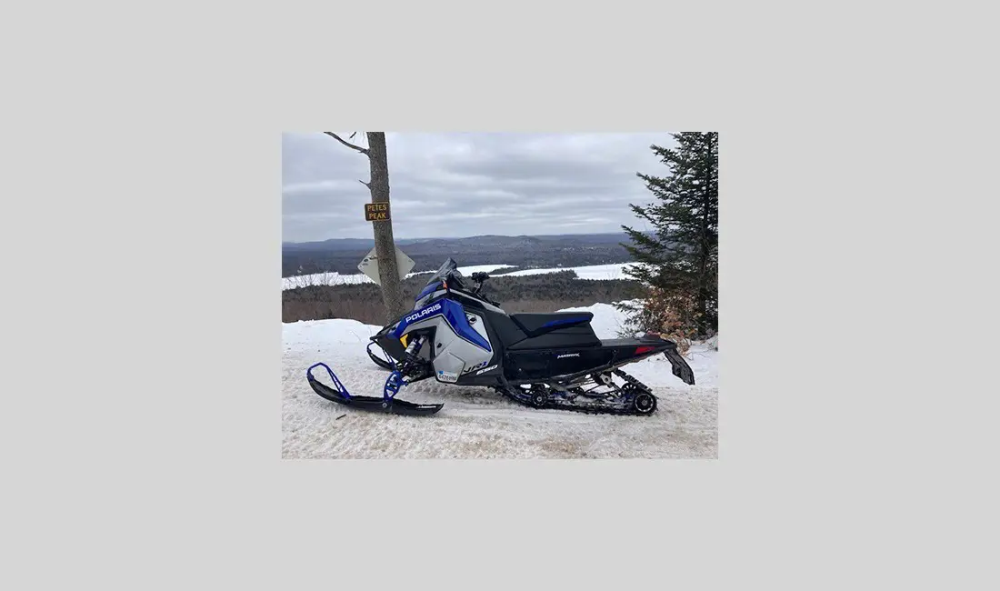landscape with a Snowmobile