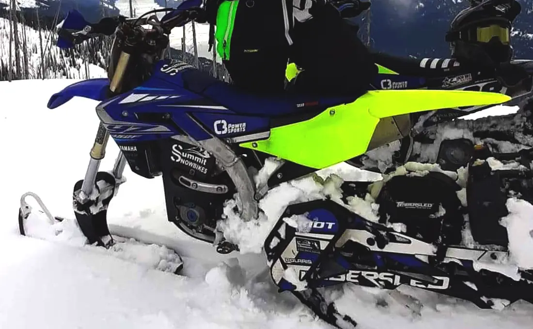 Timbersled in the snow