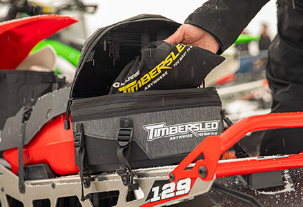 Close view of a Timbersled Storage Box